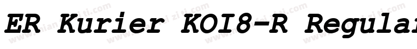 ER Kurier KOI8-R Regular字体转换